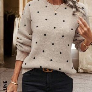 Polka dot Thick Warm Sweater